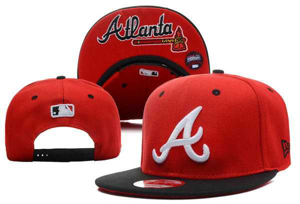 Atlanta Braves Red Snapback Hat XDF 0528